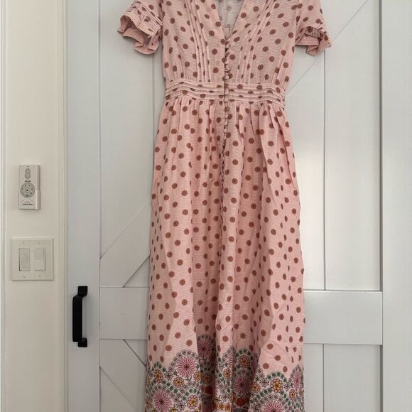 B2B Los Angeles Clay Maxi Dress in Petal XS NWOT - Picture 6 of 9